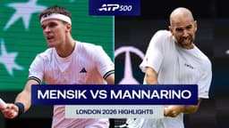 Jakub Mensik vs. Adrian Mannarino Highlights | London 2026 Round 1