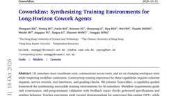 CoworkEnv: Synthesizing Training Environments for Long-Horizon Cowork Agents