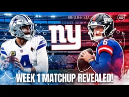 Giants vs Cowboys Week 1 PRIMETIME Announced! | Can the Giants WIN the NFC East?