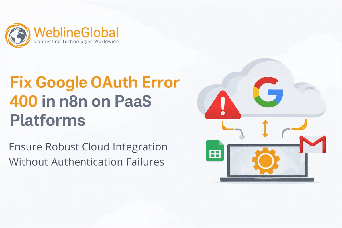 Fix Google OAuth Error 400 in n8n (PaaS Deployment)
