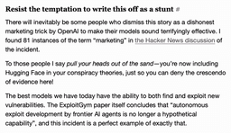 @Miles_Brundage reposted: Tucked away in this article is an appeal to the AI skeptics to PLEASE stop writi...
