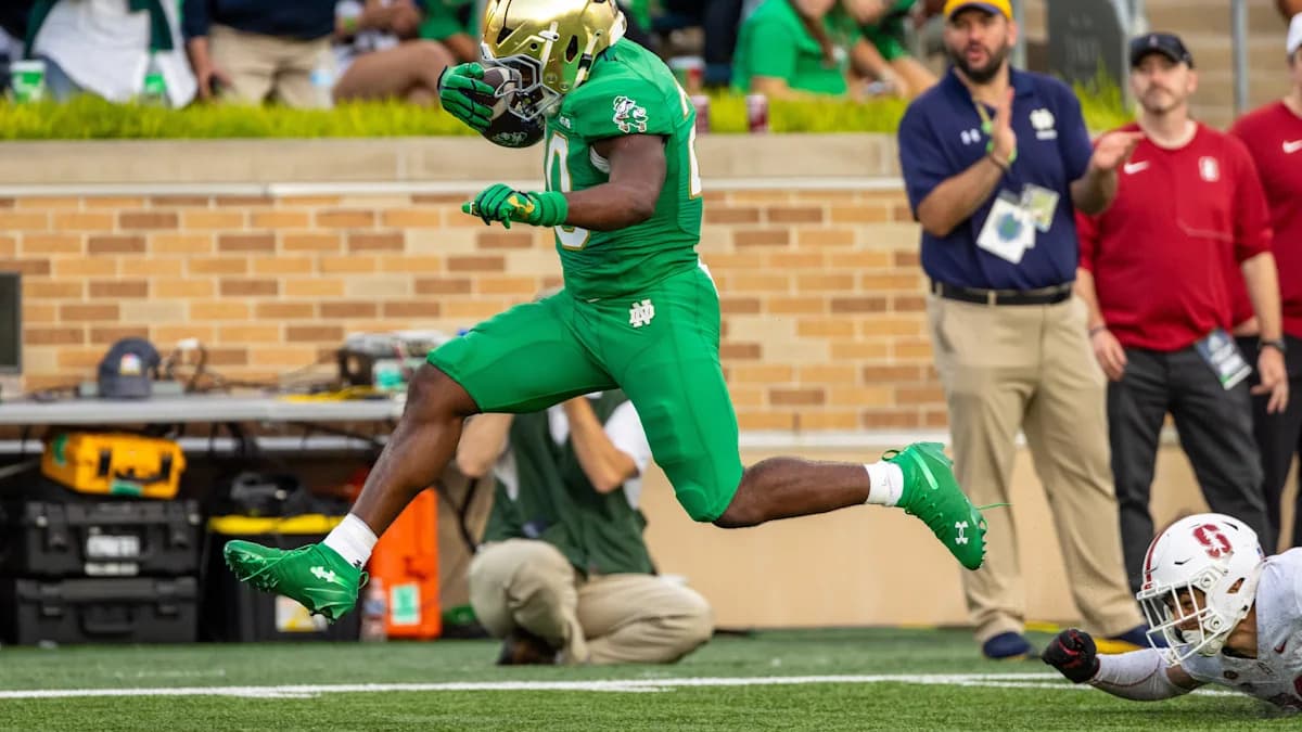Notre Dame releases depth chart for BYU matchup.