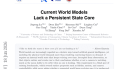Current World Models Lack a Persistent State Core
