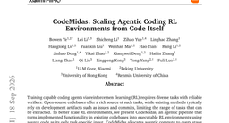 CodeMidas: Scaling Agentic Coding RL Environments from Code Itself