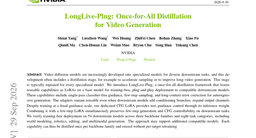 LongLive-Plug: Once-for-All Distillation for Video Generation