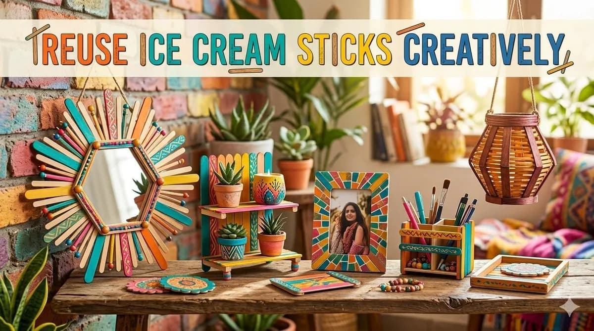 Don’t Throw Ice Cream Sticks—Turn Them Into These 10 Aesthetic Decor Ideas