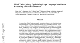 ThinkTwice: Jointly Optimizing Large Language Models for Reasoning and Self-Refinement
