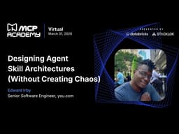You.com designs agent skills architectures at MCP Academy Live March 2026