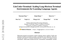 LiteCoder-Terminal: Scaling Long-Horizon Terminal Environments for Learning Language Agents