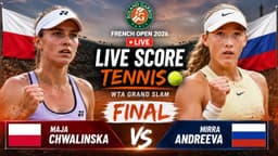 Maja Chwalinska vs Mirra Andreeva 🎾LIVE SCORE TENNIS ...