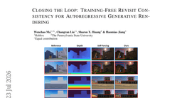 Closing the Loop: Training-Free Revisit Consistency for Autoregressive Generative Rendering