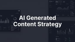 AI Generated Content Strategy: Plan, Create & Scale