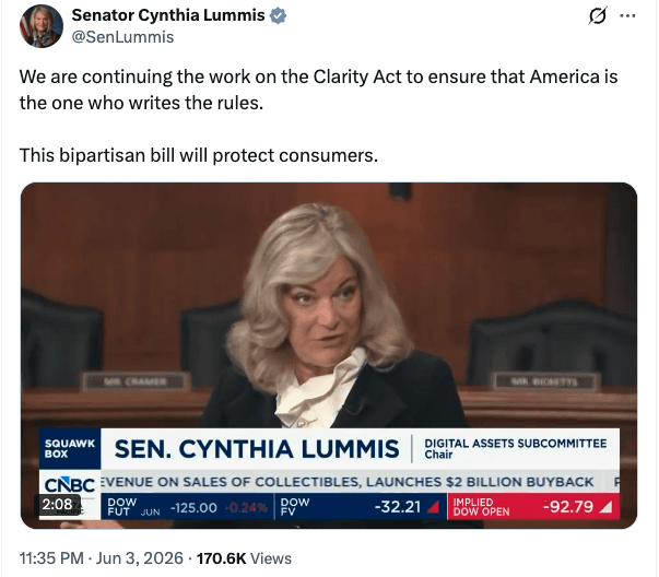 Senate Republicans push finance watchdogs to clarify crypto capital rules