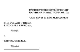 About the Capital One versus Trump Case (Actually technically the Trump v. Capital One case.)