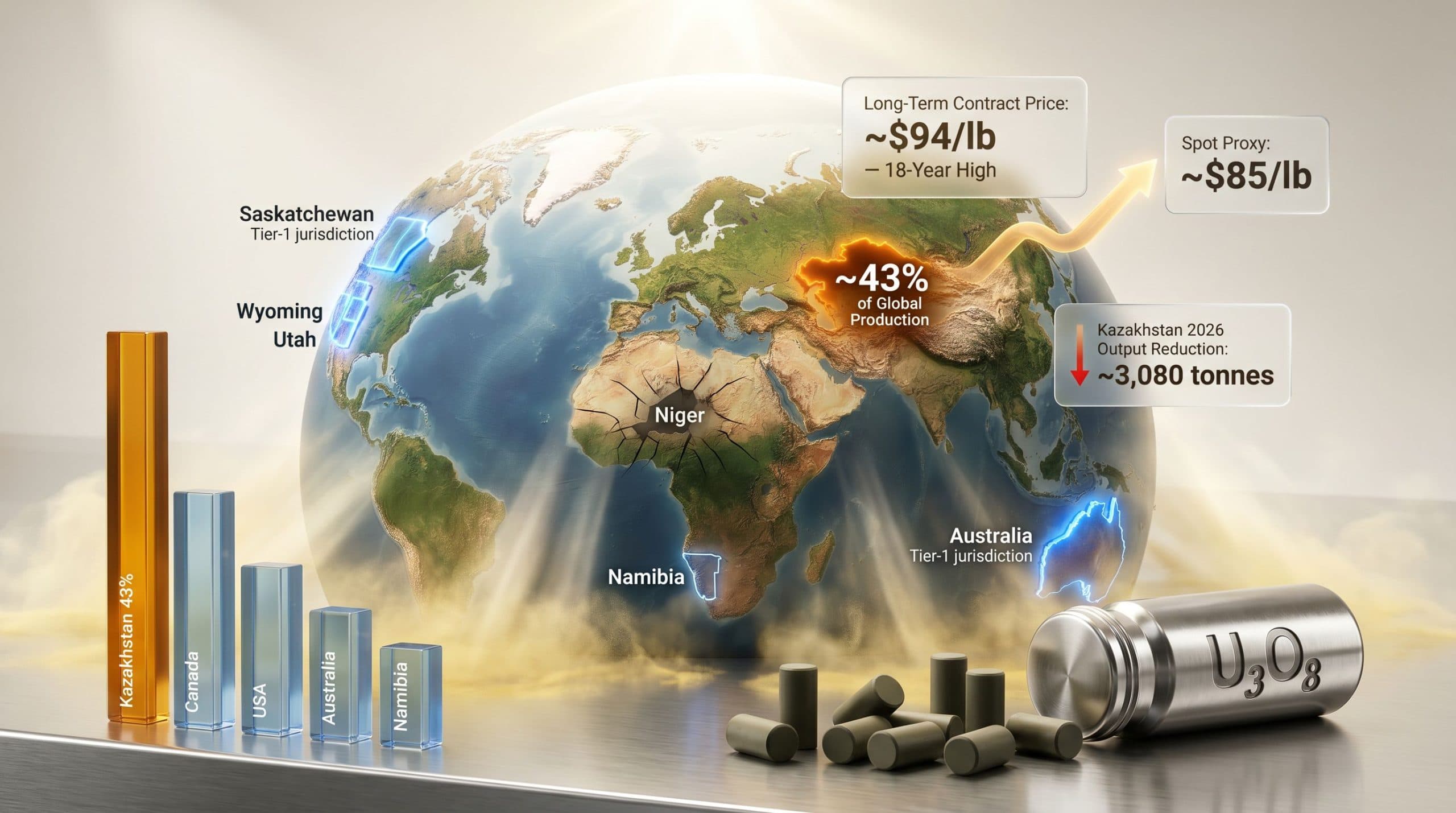 Uranium Supply Constraints & Stable-Jurisdiction Sources