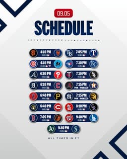 @MLB: -Sonny Gray starts for the Red Sox seeking his league-leading 17th win
-Zack Wheeler, Parker Messick...