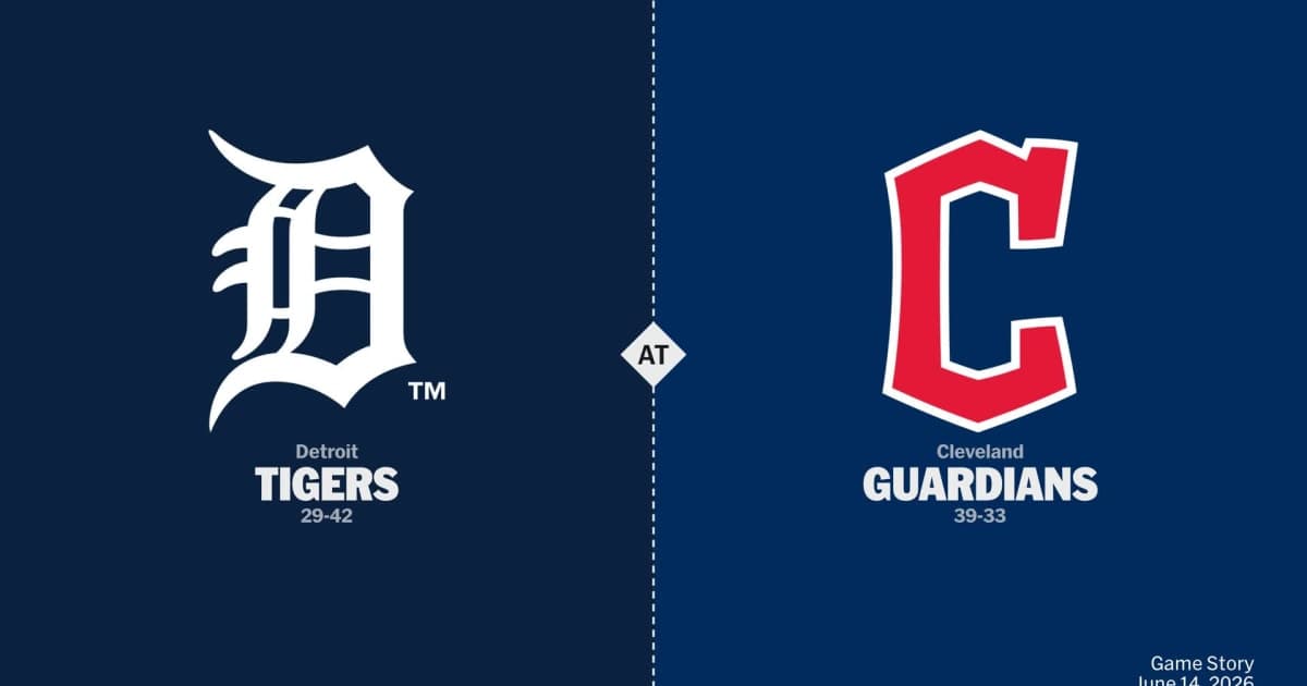 Detroit Tigers at Cleveland Guardians Game Story, Scores/Highlights