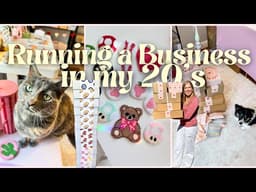 what it's like running a business in your 20's | small business vlog 📦