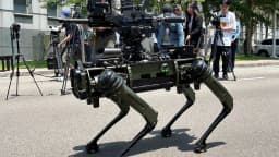 Terrifying pack of machine gun-toting killer robot dogs could guard Taiwanese islands from Chinese invasion force