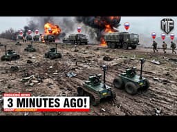 Huge Russian Logistic Convoy Get Caught by Ukrainian Combat Robots - Then THIS Happened...