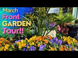 March Front Garden Tour in Texas! This Spring Color Palette is EVERYTHING!!