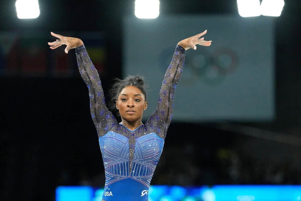 Simone Biles Follows Up on 50-50 Statement About LA Olympics 2028 Return With LSU Gymnast