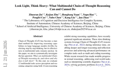 Look Light, Think Heavy: What Multimodal Chain-of-Thought Reasoning Can and Cannot Do