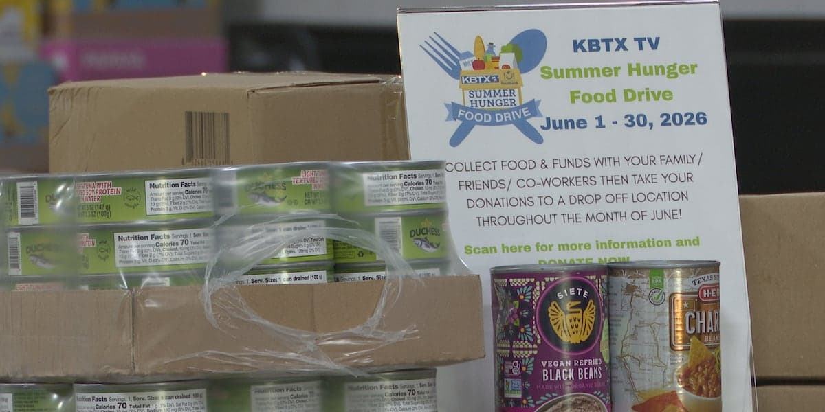 KBTX Summer Hunger Food Drive: Help end hunger in the Brazos Valley