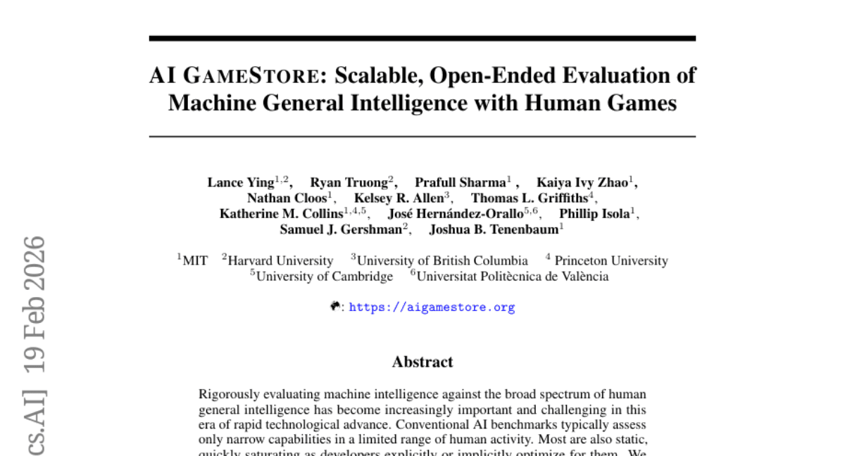 AI Gamestore: Scalable, Open-Ended Evaluation of Machine General Intelligence with Human Games