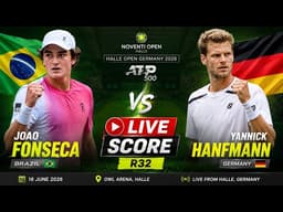 Joao Fonseca vs Yannick Hanfmann 🎾LIVE SCORE TENNIS ATP HALLE OPEN GERMANY 2026 | R32