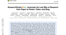 ResearchStudio-Reel: Automate the Last Mile of Research from Paper to Poster, Video, and Blog