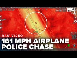 RAW VIDEO: Washington state troopers use airplane to chase motorcycle going 161mph