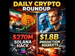 Daily Crypto Roundup: Bitcoin Reacts to Iran Shock, $270M “Exploit”, Vitalik Sounds AI Alarm, $1....