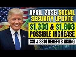 April 2026: Social Security Update May Be $1,330 & $1,803 SSI & SSDI Benefits Increase