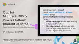 Copilot, Microsoft 365 & Power Platform product updates call | Microsoft Community Hub