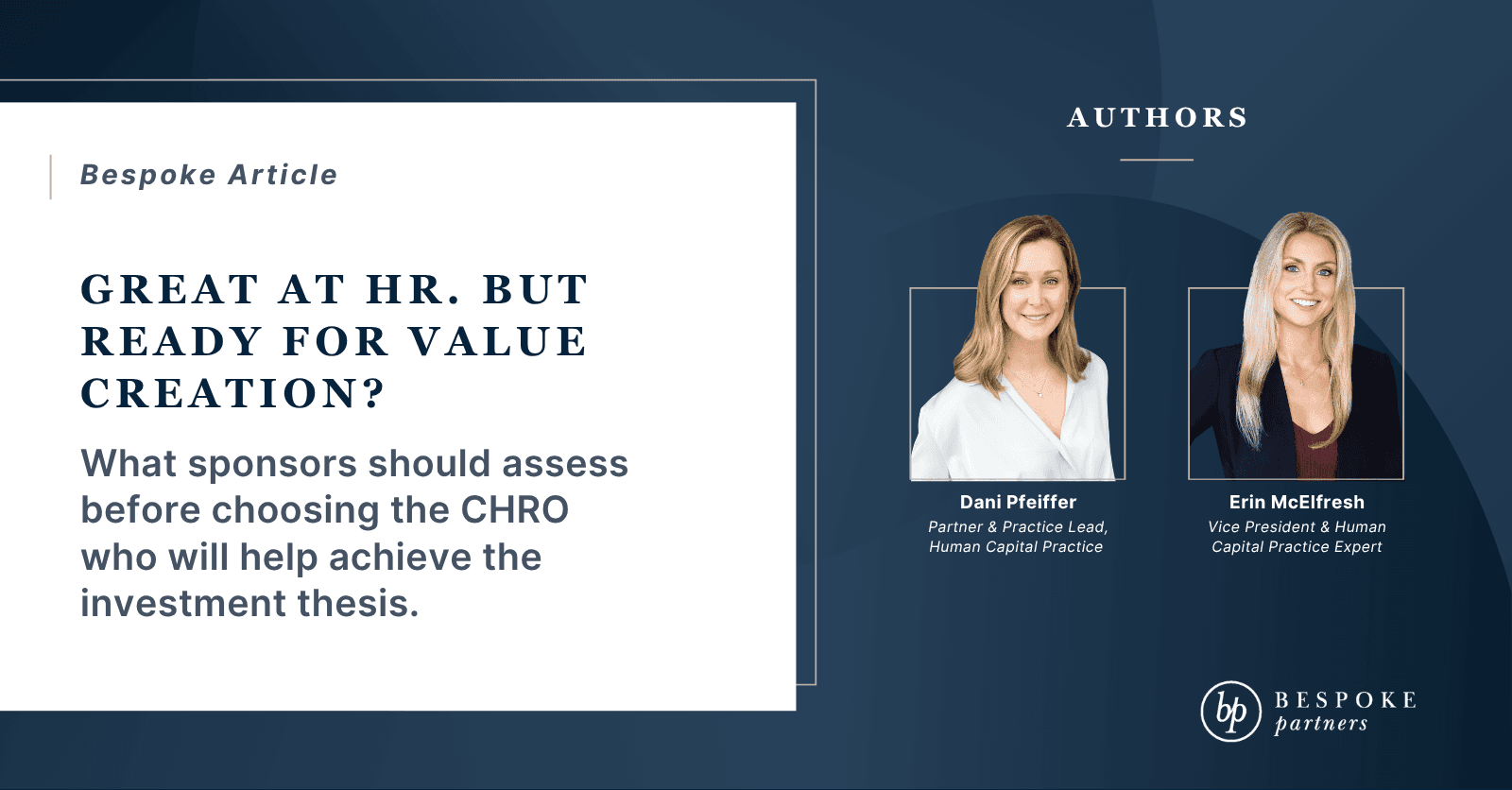 Great At HR. But Ready For Value Creation?