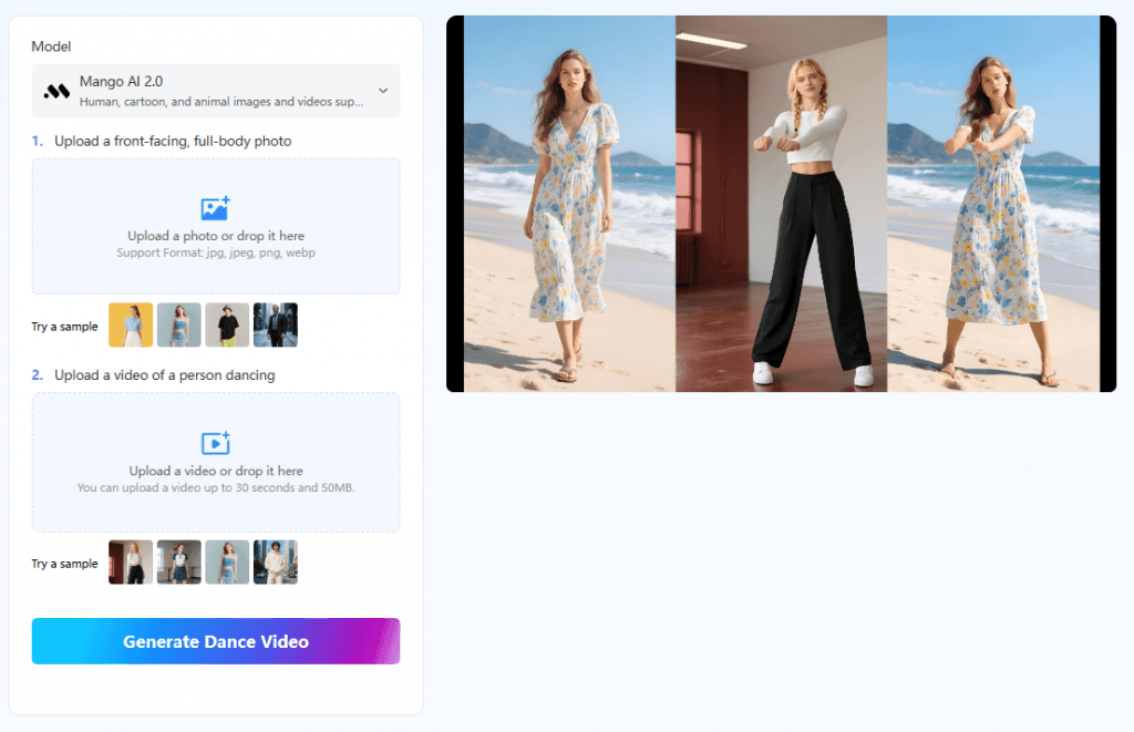 Mango AI Launches an AI Dance Generator for Accessible Dance Video Creation