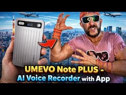 UMEVO Note PLUS - AI Voice Recorder with App Control : AI Transcription, Summarization & Mind Maps