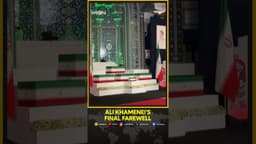 Khamenei Funeral: Coffins of Khamenei And Family Displaced Ahead of Mass Farewell Ceremony | Shorts