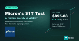 Micron Stock's $1 Trillion Test: Hype, Scarcity and Volatility | TECHi