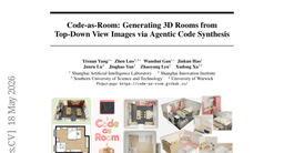 Code-as-Room: Generating 3D Rooms from Top-Down View Images via Agentic Code Synthesis