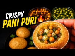 Street Style Pani Puri Recipe At Home 🤤🔥 | Crispy Golgappa With Spicy & Sweet Water