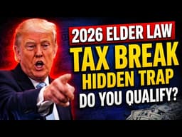 🚨  LAW ALERT: The New Senior Tax Deduction Has a Hidden Income Trap Check If You Actually Qualify"