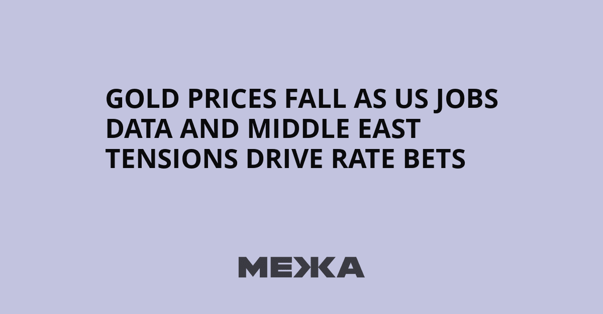 Gold Correction Tests Rate-Driven Support