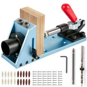 VEVOR Pocket Hole Jig Kit, M4 Adjustable & Easy to Use ...