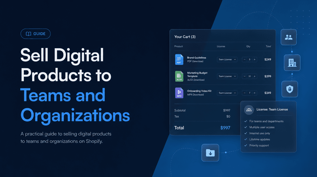 Sell Digital Products to Teams and Organizations