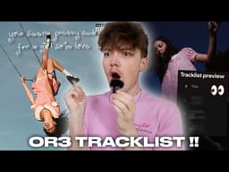 OLIVIA RODRIGO "you seem pretty sad for a girl so in love" TRACKLIST REACTION