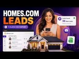Homes.com Email Finder & Scraper Tutorial | Real Estate Agent Lead Research Tool | LeadStal