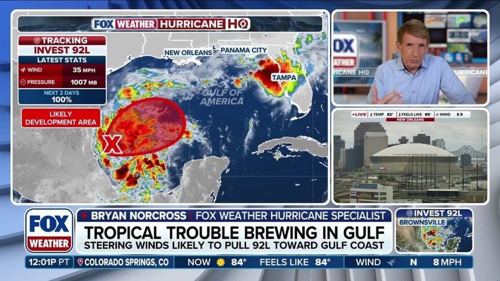 Invest 92L organizing, could become Atlantic's first hurricane