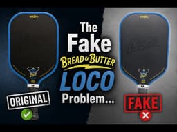 The Fake Bread & Butter LOCO Pickleball Paddle Problem  #pickleball  #breadandbutter